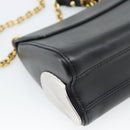 LOUIS VUITTON Twist MM Shoulder Bag Leather Black Gold Tone LV Auth BA14604SAM-16