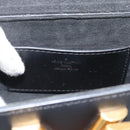 LOUIS VUITTON Twist MM Shoulder Bag Leather Black Gold Tone LV Auth BA14604SAM-18