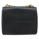 LOUIS VUITTON Twist MM Shoulder Bag Leather Black Gold Tone LV Auth BA14604SAM-2