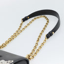LOUIS VUITTON Twist MM Shoulder Bag Leather Black Gold Tone LV Auth BA14604SAM-8