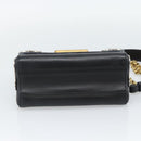 LOUIS VUITTON Twist MM Shoulder Bag Leather Black Gold Tone LV Auth BA14604SAM-5