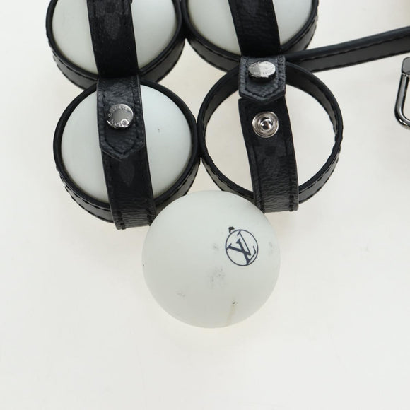 LOUIS VUITTON Monogram Eclipse Set Ping Pong James Club Case LV Auth BA14606SM