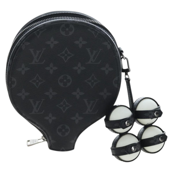 LOUIS VUITTON Monogram Eclipse Set Ping Pong James Club Case LV Auth BA14606SM