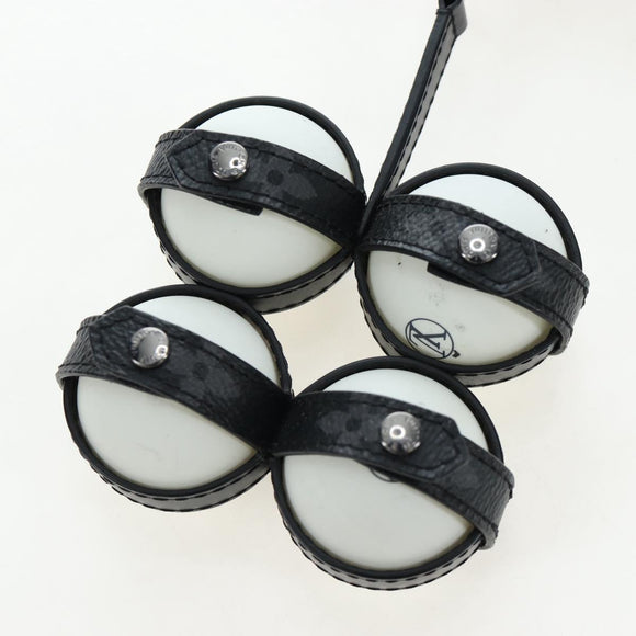 LOUIS VUITTON Monogram Eclipse Set Ping Pong James Club Case LV Auth BA14606SM