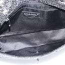 CHANEL Matelasse 25 Chain Shoulder Bag Sequin Silver CC Auth BA14607SM-9