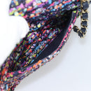CHANEL Matelasse 20 Chain Shoulder Bag Tweed Multicolor Gold CC Auth BA14608SM-25