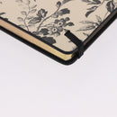 GUCCI Note Book Canvas Beige Black Auth BA14609M-15