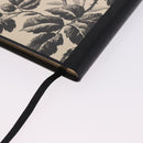 GUCCI Note Book Canvas Beige Black Auth BA14609M-16
