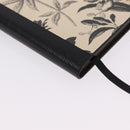 GUCCI Note Book Canvas Beige Black Auth BA14609M-7