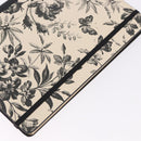 GUCCI NoteBook Canvas Beige Black Auth BA14610M-12