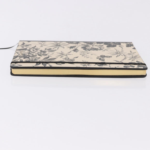 GUCCI NoteBook Canvas Beige Black Auth BA14610M