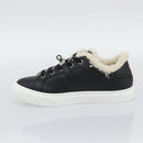 HERMES Day Kelly Buckle Sneakers Leather Black White Auth BA14611SAM-14