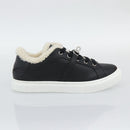 HERMES Day Kelly Buckle Sneakers Leather Black White Auth BA14611SAM-15