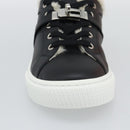 HERMES Day Kelly Buckle Sneakers Leather Black White Auth BA14611SAM-16