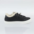 HERMES Day Kelly Buckle Sneakers Leather Black White Auth BA14611SAM-4