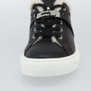 HERMES Day Kelly Buckle Sneakers Leather Black White Auth BA14611SAM-6