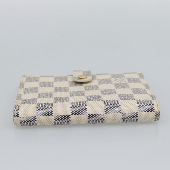 LOUIS VUITTON Damier Azur Agenda PM Day Planner Cover R20706 LV Auth BA14612V