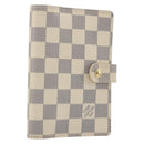 LOUIS VUITTON Damier Azur Agenda PM Day Planner Cover R20706 LV Auth BA14613V-1