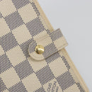 LOUIS VUITTON Damier Azur Agenda PM Day Planner Cover R20706 LV Auth BA14613V-12