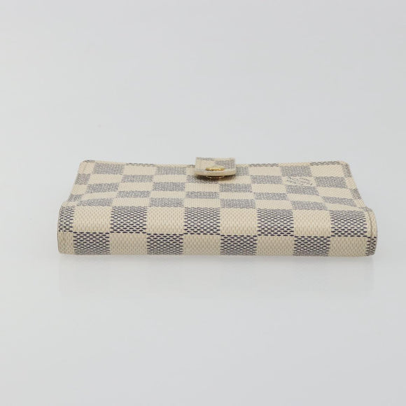 LOUIS VUITTON Damier Azur Agenda PM Day Planner Cover R20706 LV Auth BA14613V