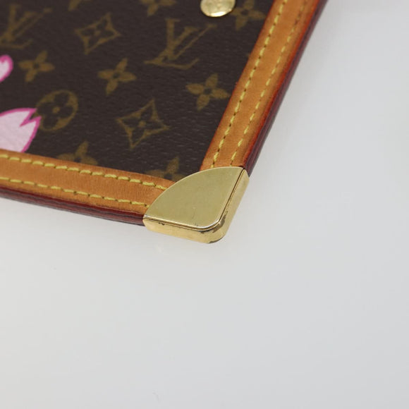 LOUIS VUITTON Monogram Cherry Blossom Pochette Cles Purse M92015 Auth BA14614A