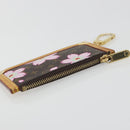 LOUIS VUITTON Monogram Cherry Blossom Pochette Cles Purse M92015 Auth BA14614A-5