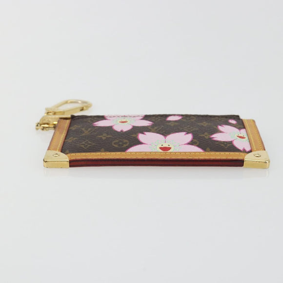 LOUIS VUITTON Monogram Cherry Blossom Pochette Cles Purse M92015 Auth BA14614A