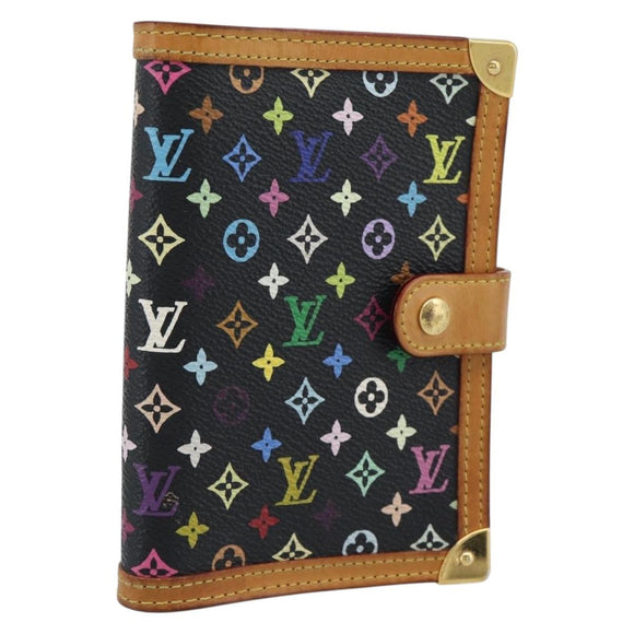 LOUIS VUITTON Monogram Multicolor Agenda PM Planner Cover R20895 LV Auth BA14615