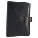 LOUIS VUITTON Epi Electric Agenda MM Day Planner Cover Black R2004N Auth BA14616-1