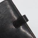 LOUIS VUITTON Epi Electric Agenda MM Day Planner Cover Black R2004N Auth BA14616-12