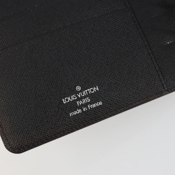 LOUIS VUITTON Epi Electric Agenda MM Day Planner Cover Black R2004N Auth BA14616