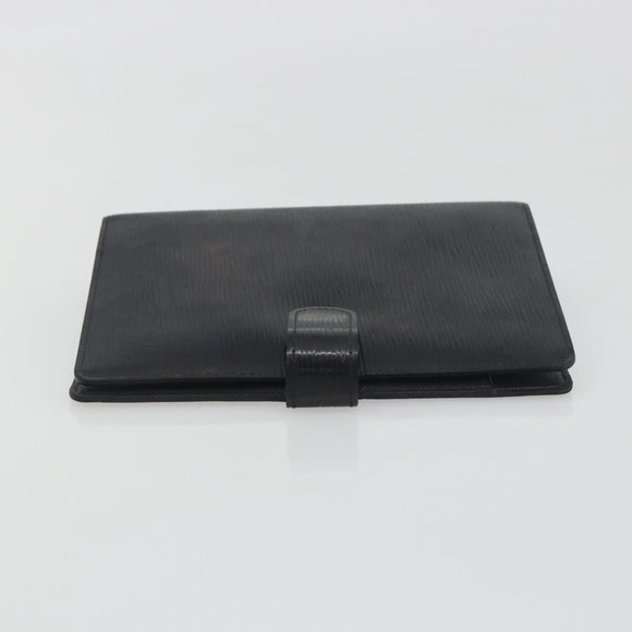 LOUIS VUITTON Epi Electric Agenda MM Day Planner Cover Black R2004N Auth BA14616