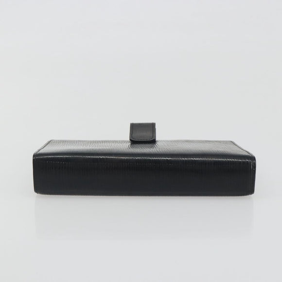 LOUIS VUITTON Epi Electric Agenda MM Day Planner Cover Black R2004N Auth BA14616