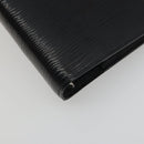 LOUIS VUITTON Epi Electric Agenda MM Day Planner Cover Black R2004N Auth BA14616-9