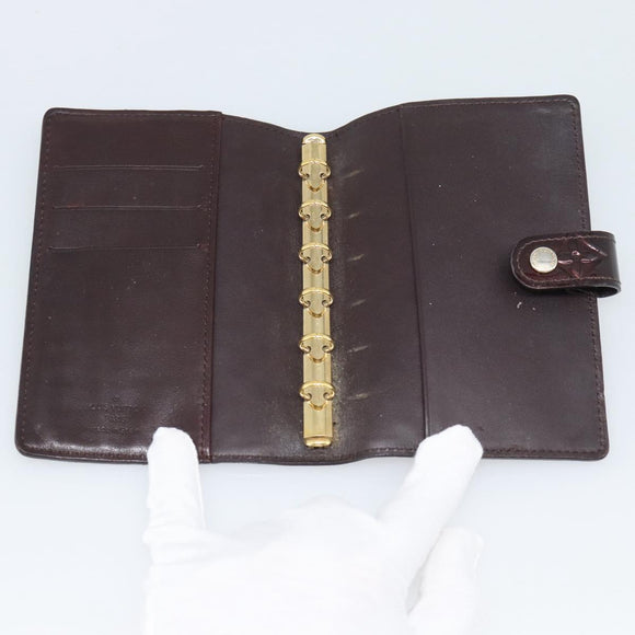 LOUIS VUITTON Monogram Vernis Agenda PM Cover Amarante R21026 LV Auth BA14617
