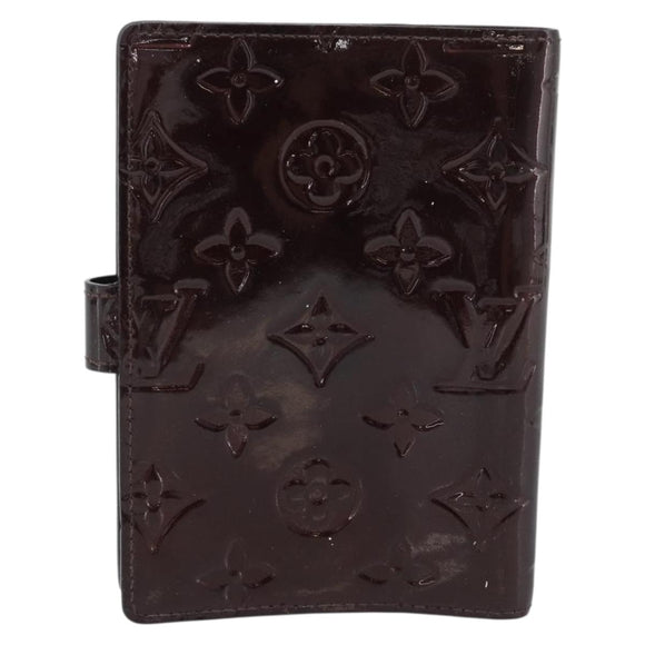 LOUIS VUITTON Monogram Vernis Agenda PM Cover Amarante R21026 LV Auth BA14617