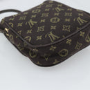 LOUIS VUITTON Monogram Mini Lin Pochette Cancoon Ebene M95313 LV Auth BA14618A-17