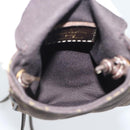 LOUIS VUITTON Monogram Mini Lin Pochette Cancoon Ebene M95313 LV Auth BA14618A-10