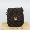 LOUIS VUITTON Monogram Mini Lin Pochette Cancoon Ebene M95313 LV Auth BA14618A-12