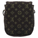 LOUIS VUITTON Monogram Mini Lin Pochette Cancoon Ebene M95313 LV Auth BA14618A-2