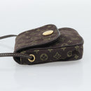 LOUIS VUITTON Monogram Mini Lin Pochette Cancoon Ebene M95313 LV Auth BA14618A-3
