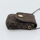 LOUIS VUITTON Monogram Mini Lin Pochette Cancoon Ebene M95313 LV Auth BA14618A-4