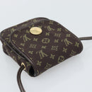 LOUIS VUITTON Monogram Mini Lin Pochette Cancoon Ebene M95313 LV Auth BA14618A-6