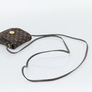 LOUIS VUITTON Monogram Mini Lin Pochette Cancoon Ebene M95313 LV Auth BA14618A-7