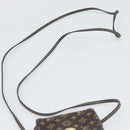 LOUIS VUITTON Monogram Mini Lin Pochette Cancoon Ebene M95313 LV Auth BA14618A-8