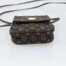 LOUIS VUITTON Monogram Mini Lin Pochette Cancoon Ebene M95313 LV Auth BA14618A-5