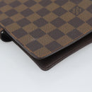 LOUIS VUITTON Damier Ebene Agenda MM Day Planner Cover R20240 LV Auth BA14619-16