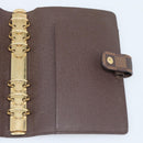 LOUIS VUITTON Damier Ebene Agenda MM Day Planner Cover R20240 LV Auth BA14619-19