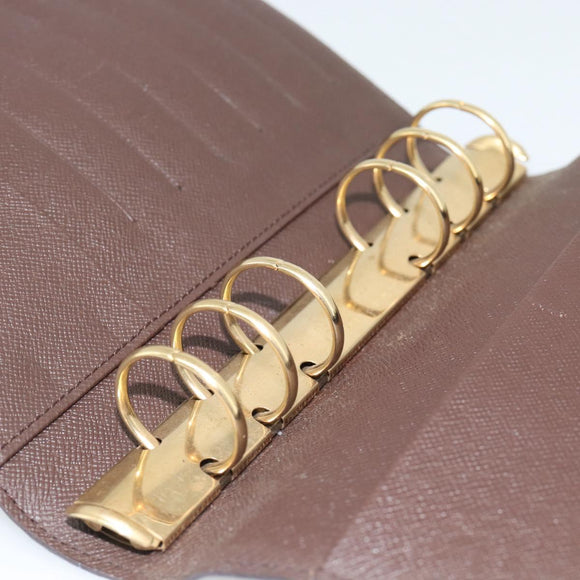 LOUIS VUITTON Damier Ebene Agenda MM Day Planner Cover R20240 LV Auth BA14619