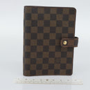 LOUIS VUITTON Damier Ebene Agenda MM Day Planner Cover R20240 LV Auth BA14619-12
